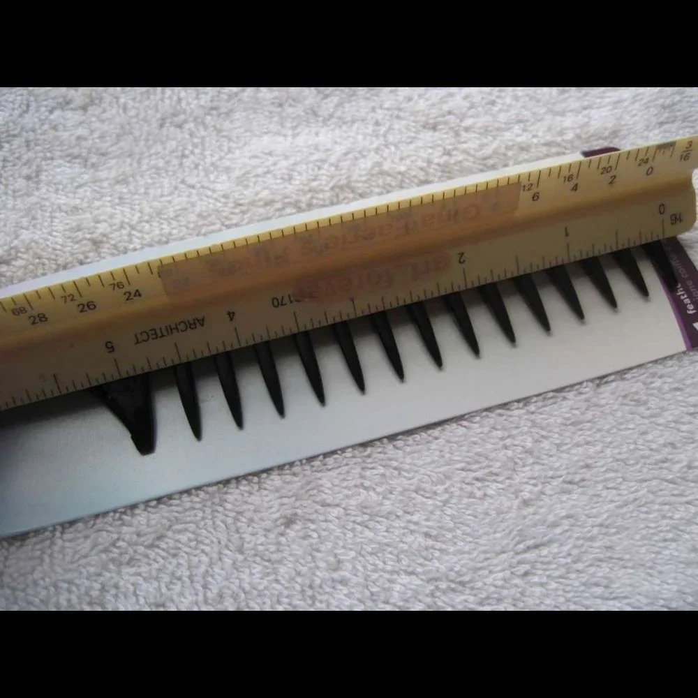 Goody Long Tail Pick Feather Hair Comb Wide Teeth Feathered Style Curls Section